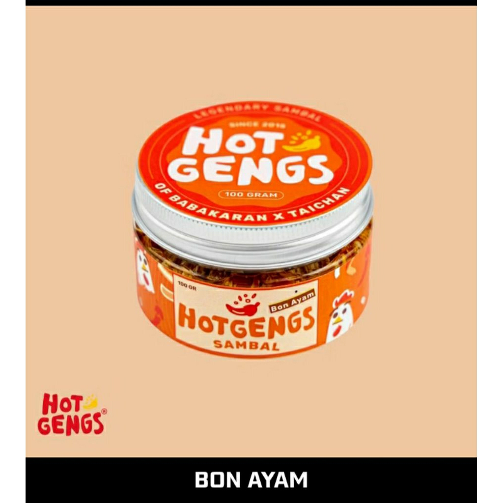 

Sambal Hotgengs - Sambal Bawang dengan toping ABON AYAM 125 Gram. Sambel Pedas Homemade.