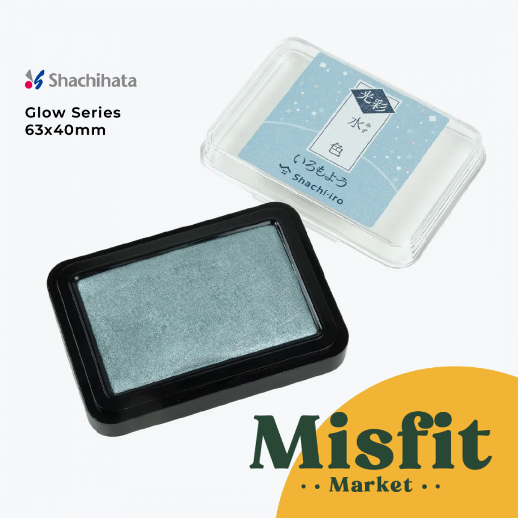 

Shachihata HAC-1G Glow Oil Based Ink Pad 63x40 mm Stamp Pad Glitter Bantalan Stempel Warna Jurnaling Scrapbook