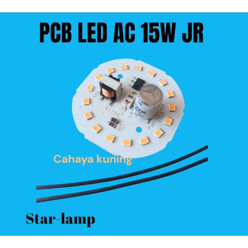 PCB LED AC 15W ECO CAHAYA KUNING