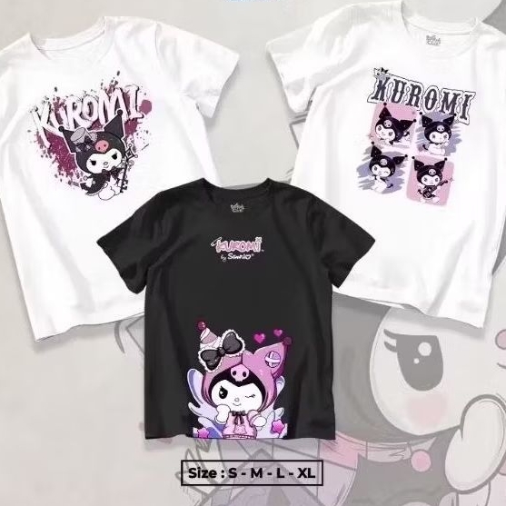 Kaos Anak KUROMI viral 1 - 12 tahun /T-shirts kuromi/ T-shirt sanrio/Baju kuromi