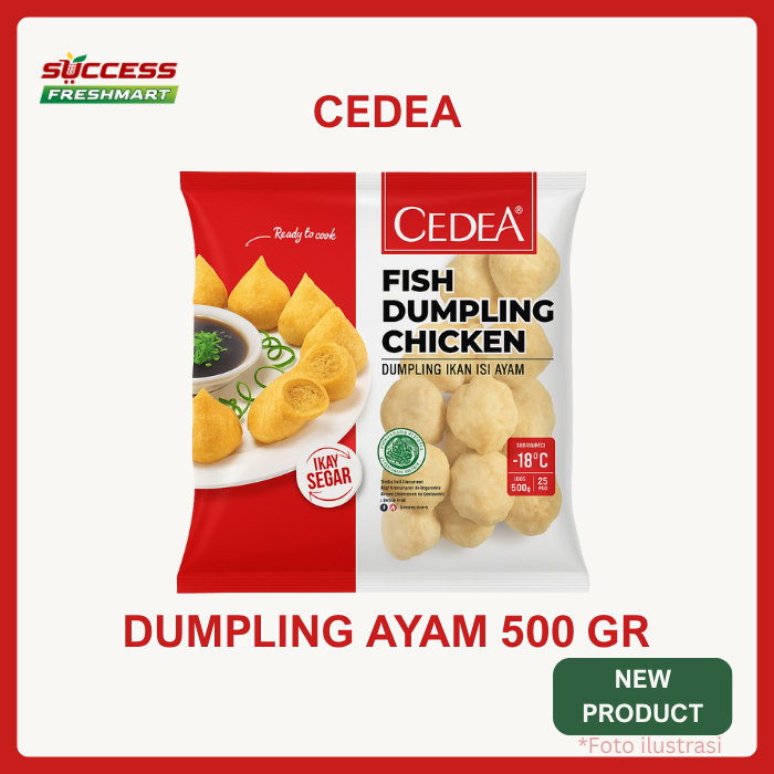 

Cedea Dumpling Ikan Isi Ayam (Fish Dumpling Chicken) 200/500 gr