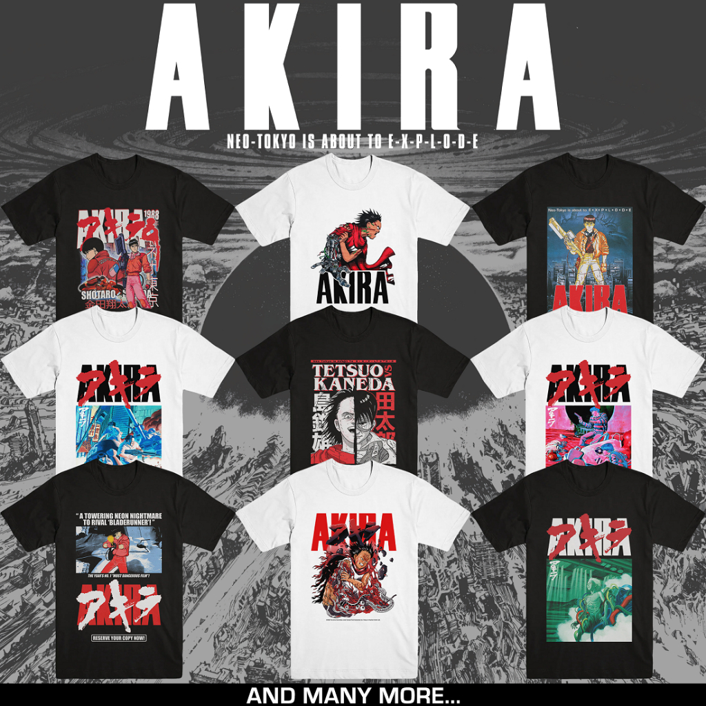 AKIRA | T-SHIRT ANIME | CYBERPUNK - ACTION | MERCHANDISE