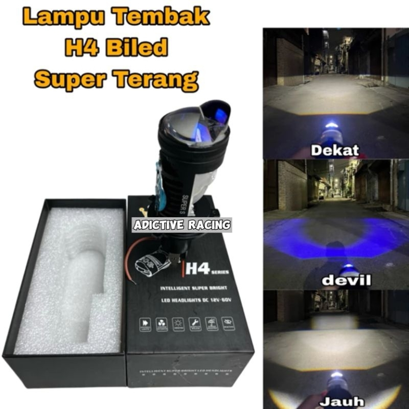 Lampu Tembak H4 Biled Super Terang
