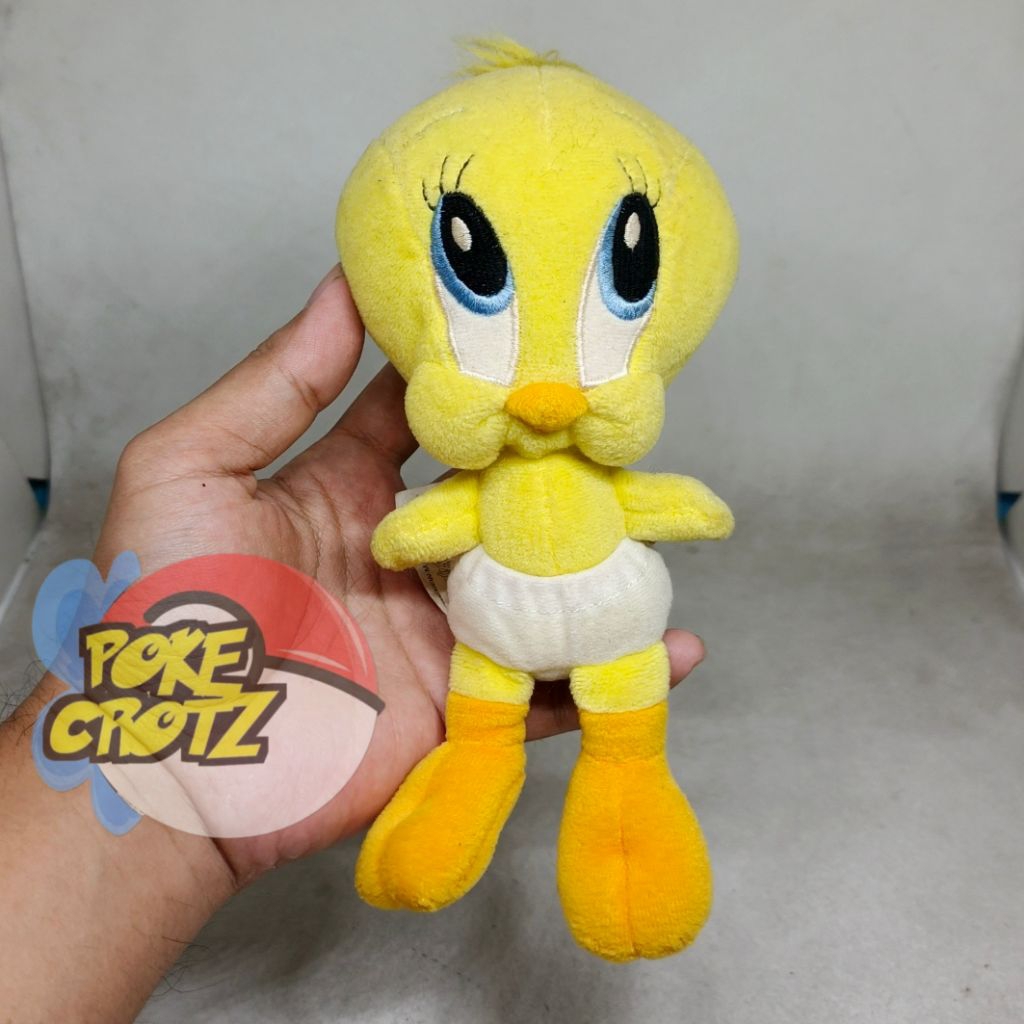 Boneka Bayi Bebek Looney Tunes Toons Baby Tweety plush 15cm