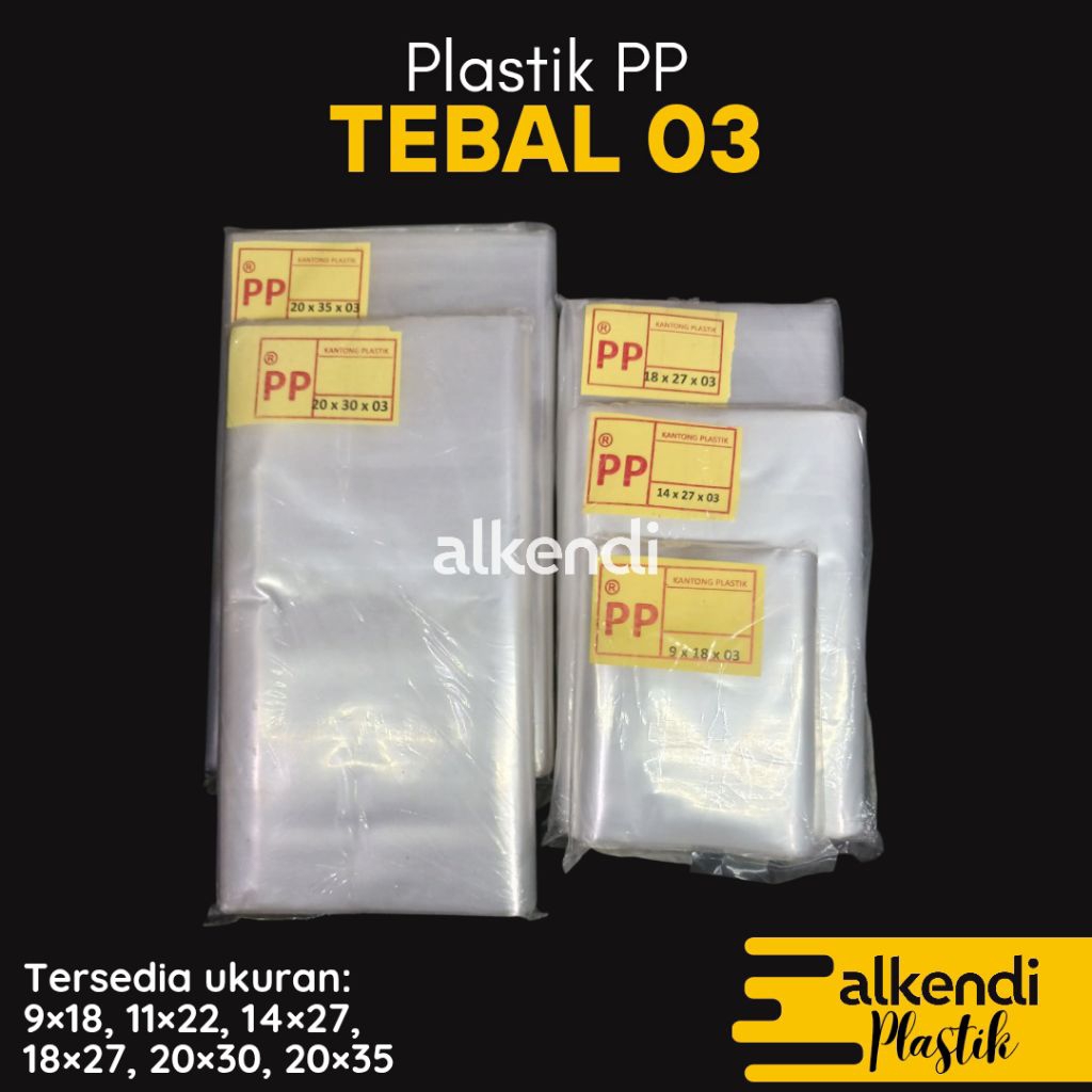 [1 pcs] PLASTIK PP BENING KETEBALAN 03 || Plastik Bening Tebal Serbaguna