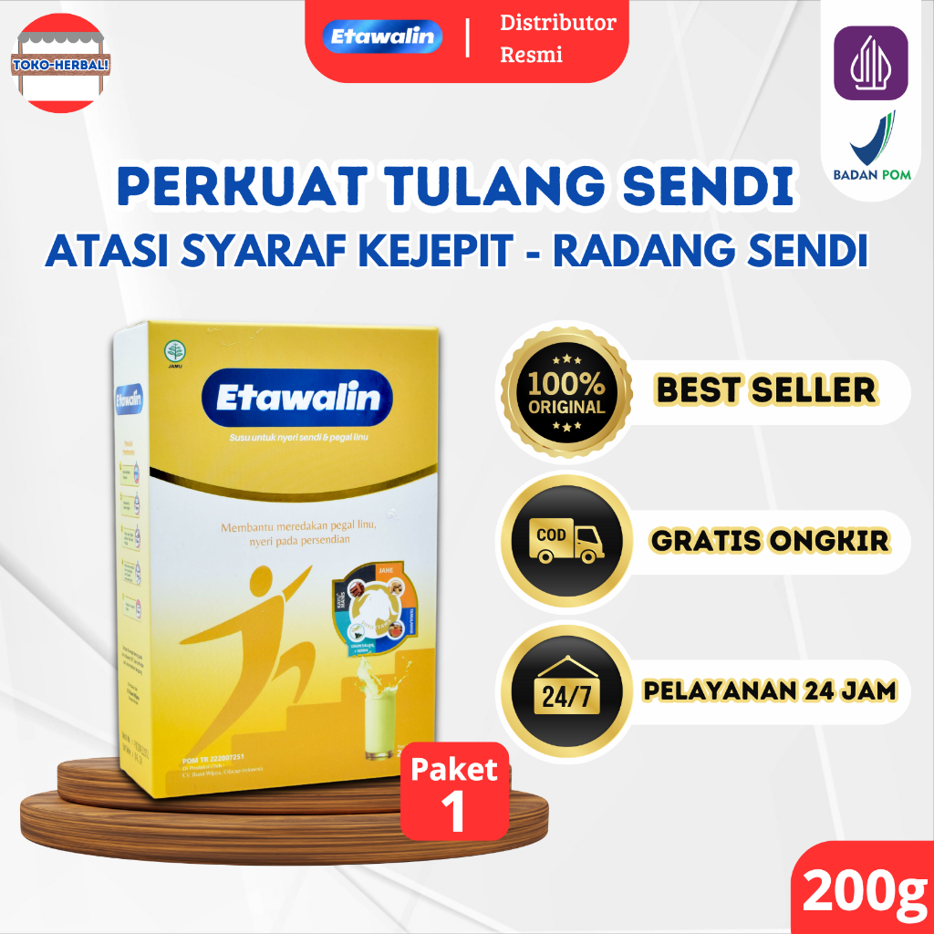 

Etawalin - Perkuat Tulang Sendi Bantu Atasi Syaraf Kejepit Atasi Peradangan Sendi Sehatkan Badan