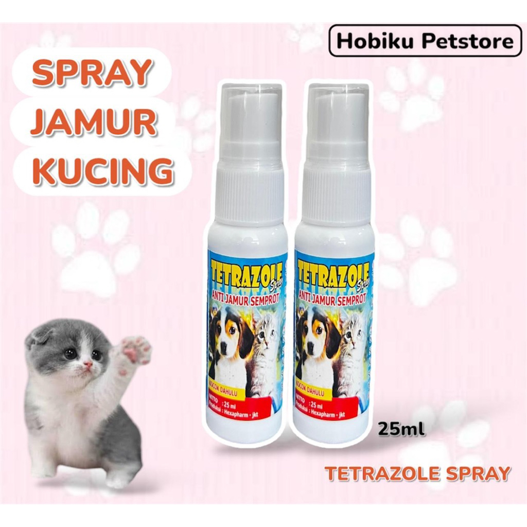 Semprot Jamur Kucing Spray Demodex Scabies Ringworm Kurap Koreng Kucing Spray Jamur Kucing Aman Tetr