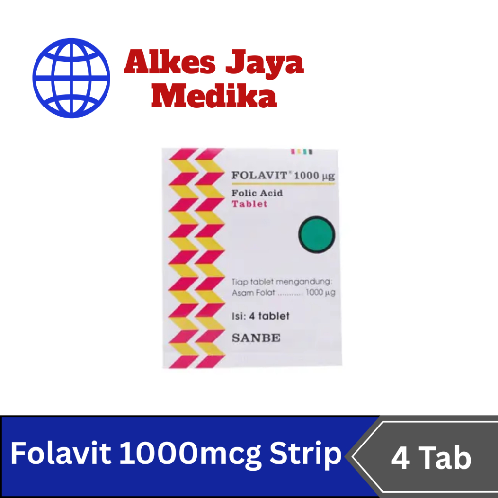 Folavit 1000μg (Asam Folat 1000μg)