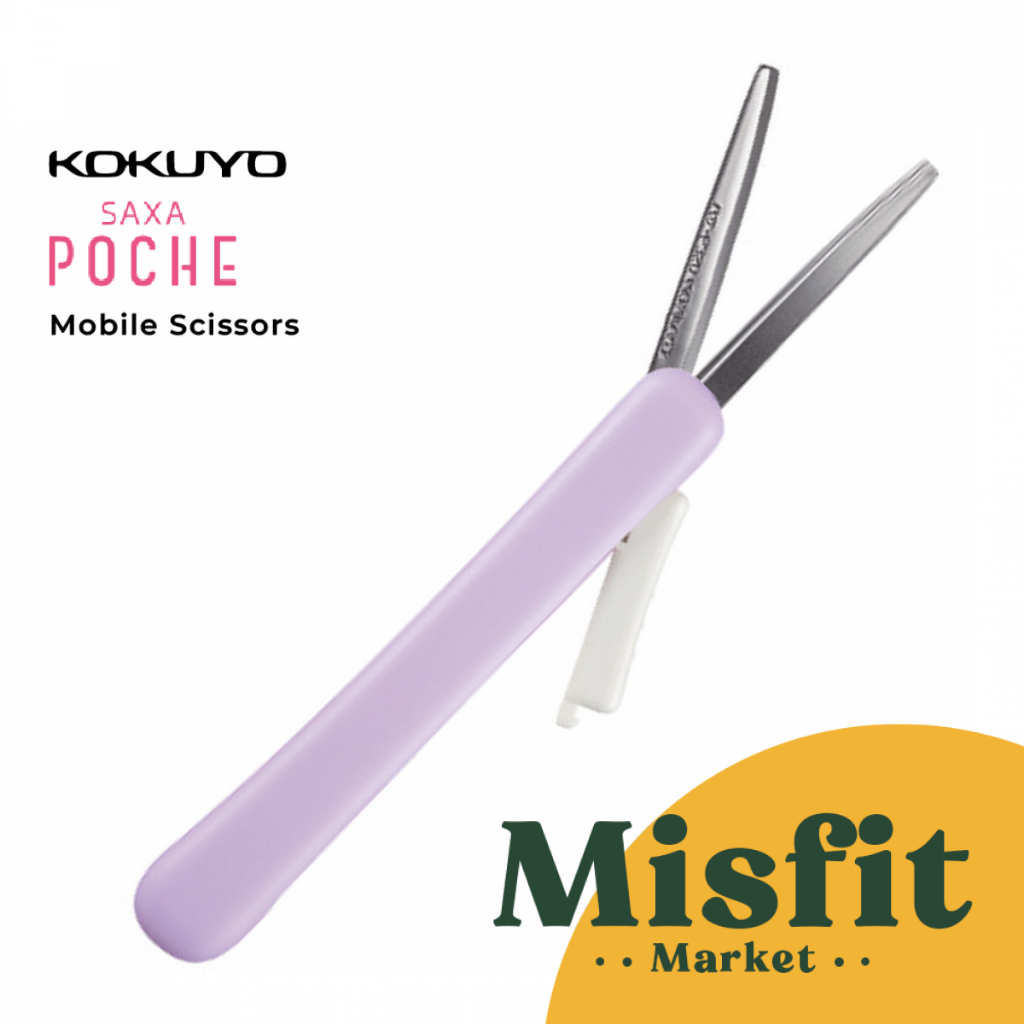 

Kokuyo SAXA Poche Mobile Scissors Gunting Lipat Mini Portable Glueless Non Stick Anti Lengket