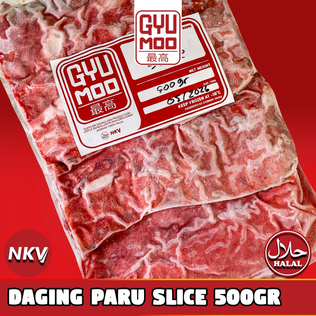 

[GYUMOO SAIKO] Daging Paru Slice 500gr
