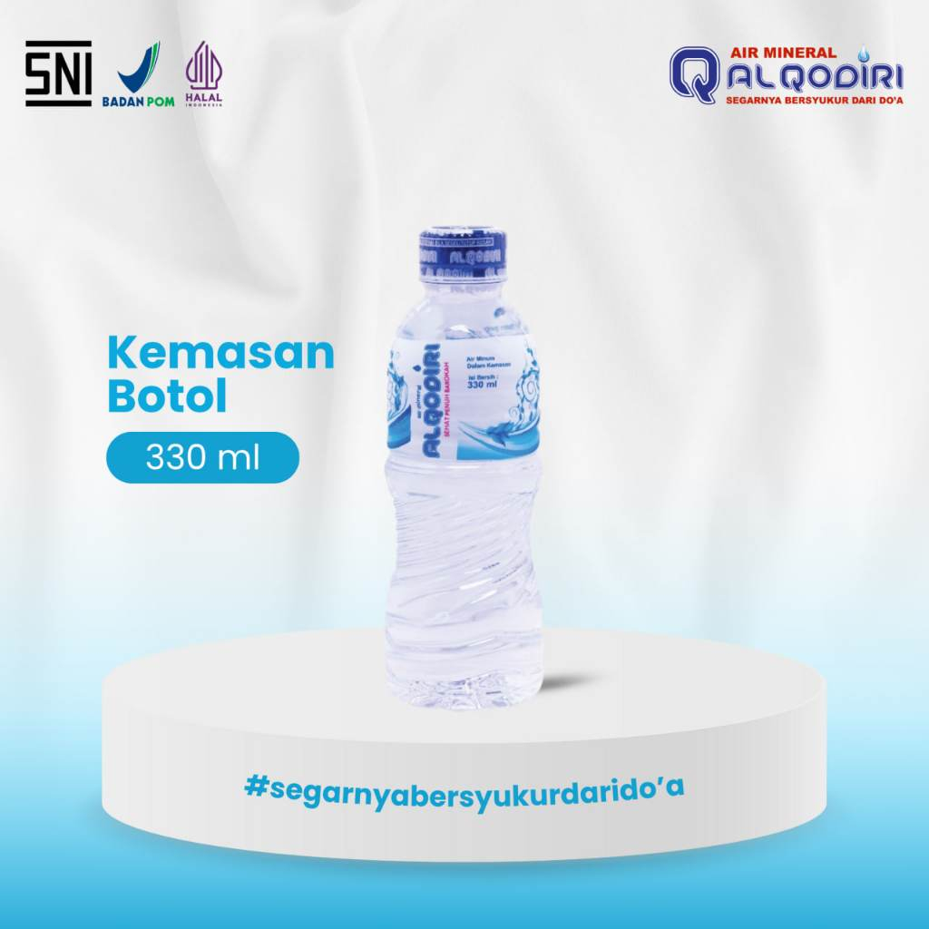 

Air Minum Mineral Botol Al Qodiri 330ml 1 Dus isi 24 Pcs