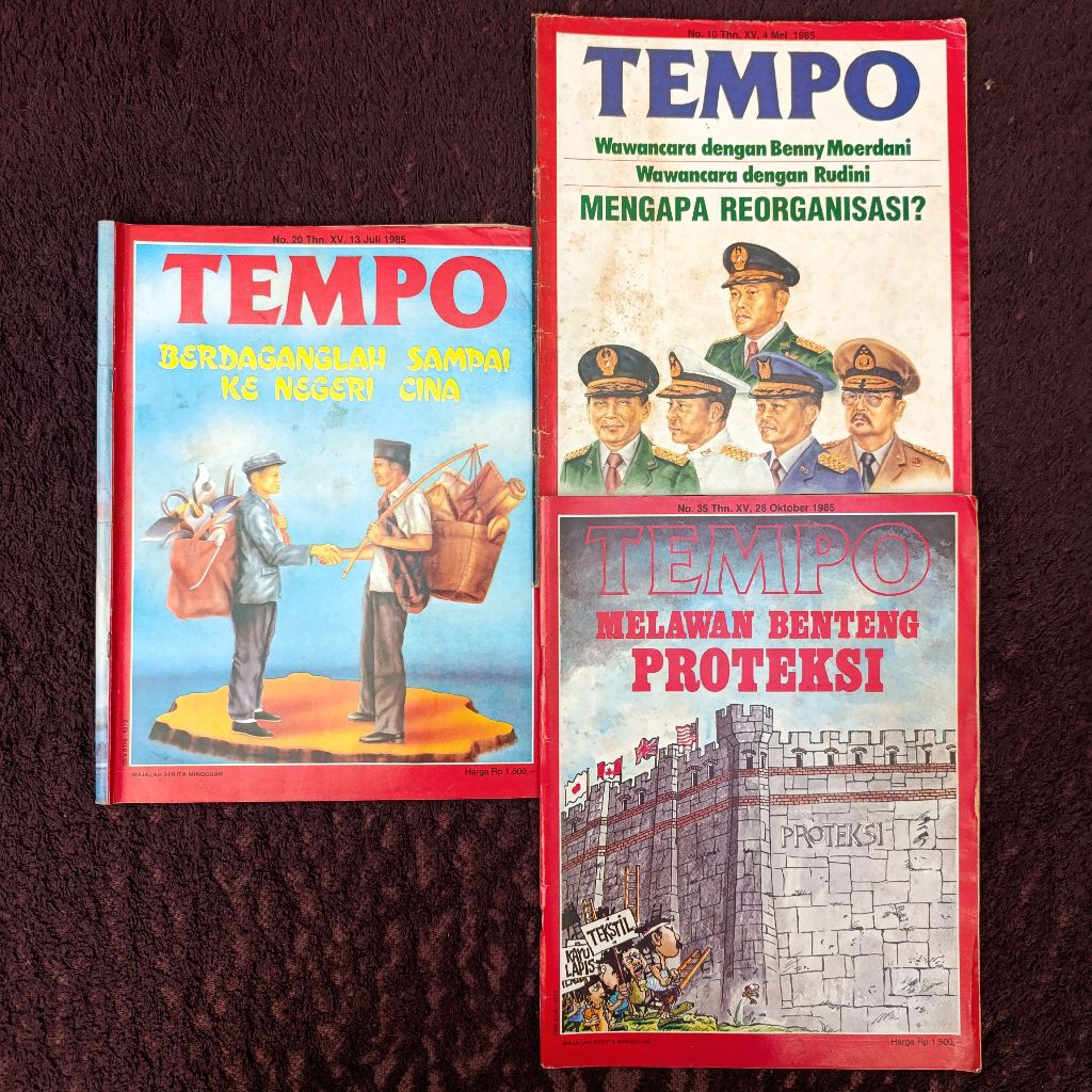 Majalah Tempo jadul edisi th 1985