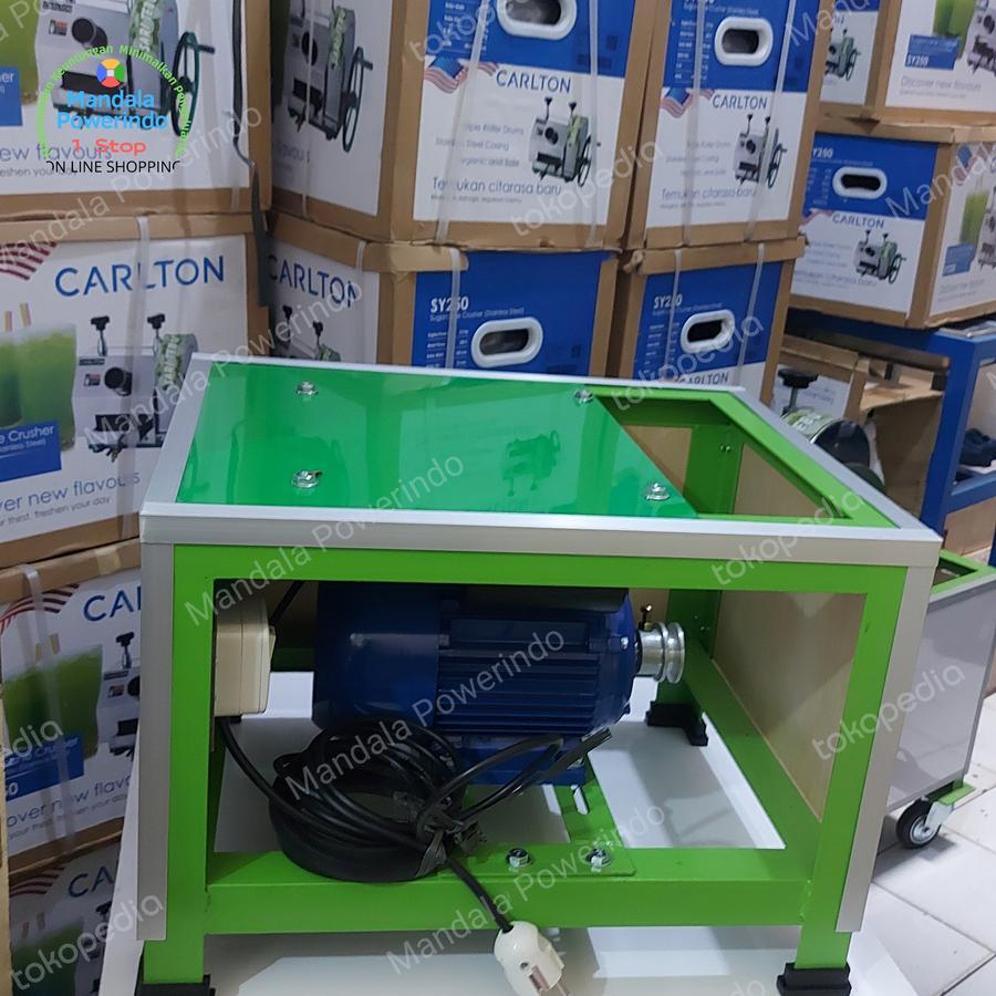 rangka mesin tebu listrik dengan dinamo