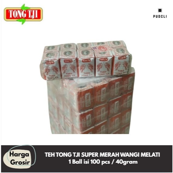 

TEH TONG TJI SUPER MERAH WANGI MELATI 1 Ball isi 100 pcs / 40 gram