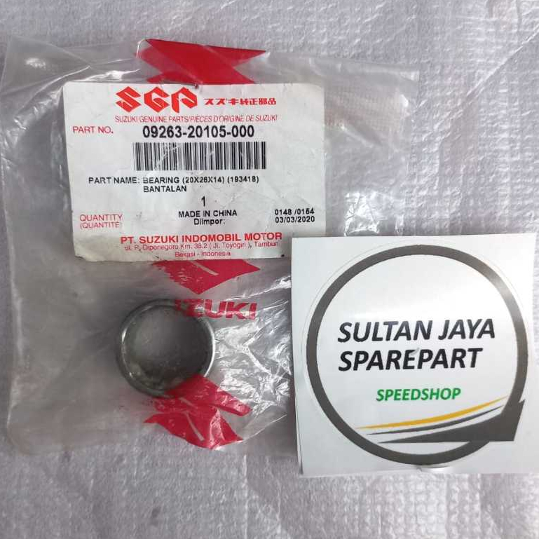 Bearing Dalam Pulley Belakang CVT Suzuki Skydrive 125 Ori SGP 09263-20105-000