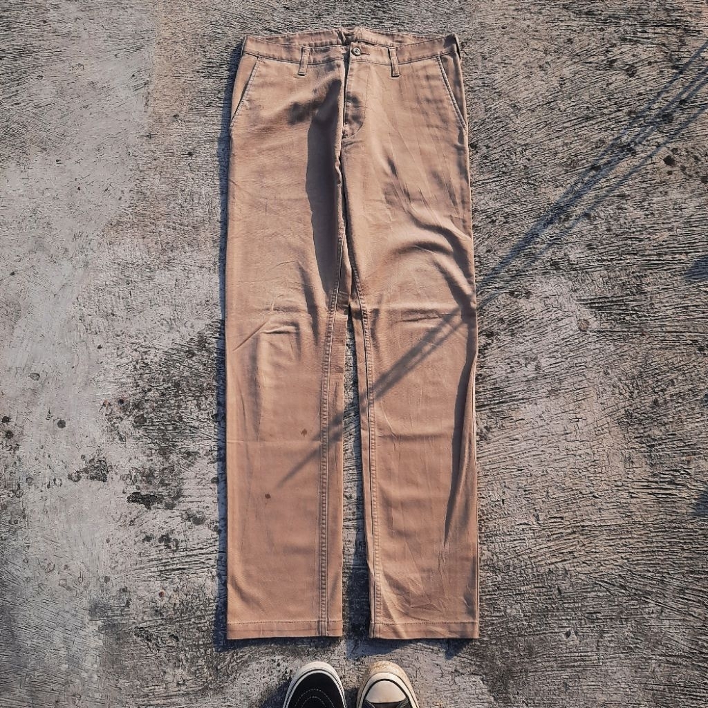 Uniqlo Heattech Chino Pants Slim Brown