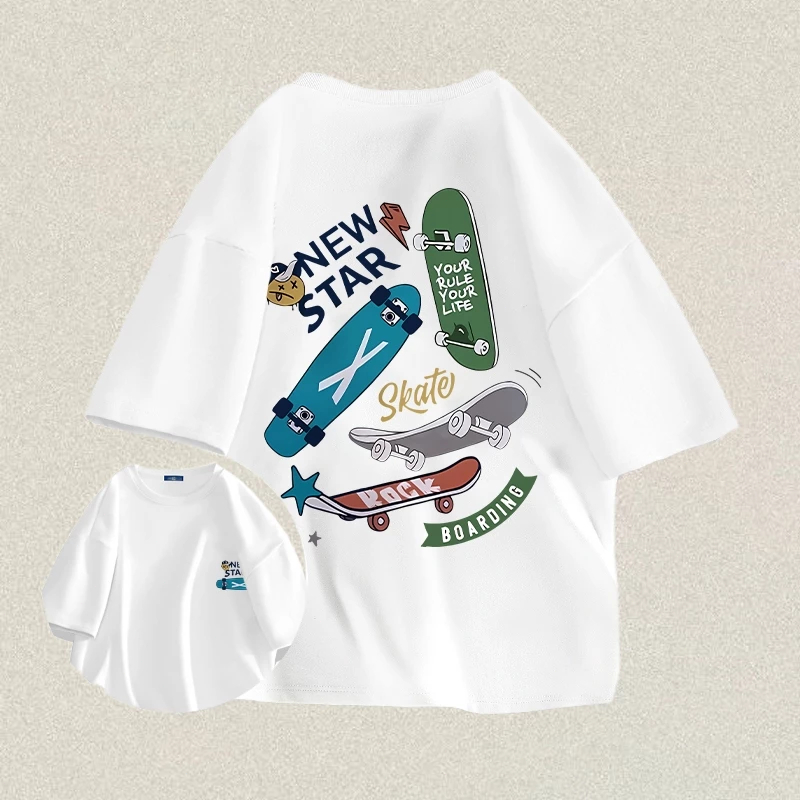 Kaos T-shirt Pria Oversize | Kaos Sablon “ BOARDINS ” | Kaos Pria Distro | Baju Kaos Oversize Pria K