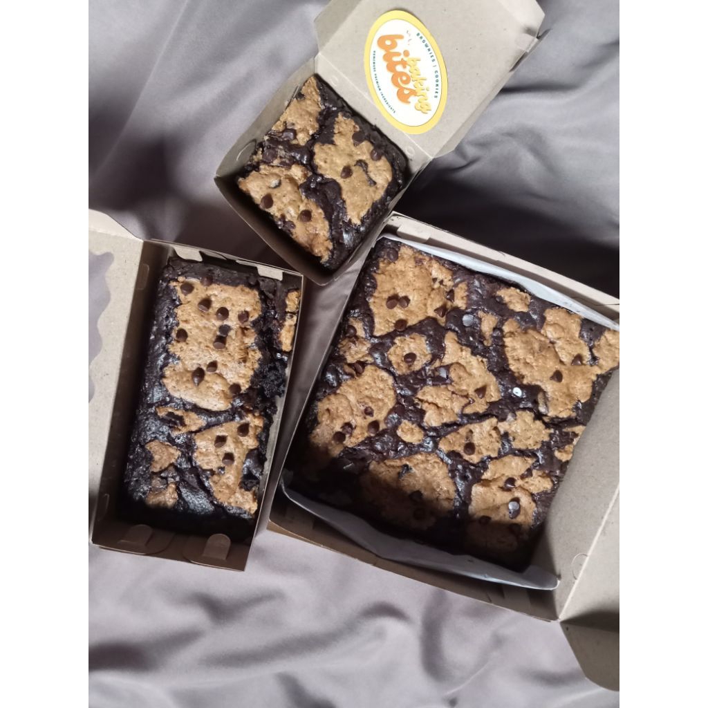 

brokies fudgy brownies cookies bogor @bakingbites.id