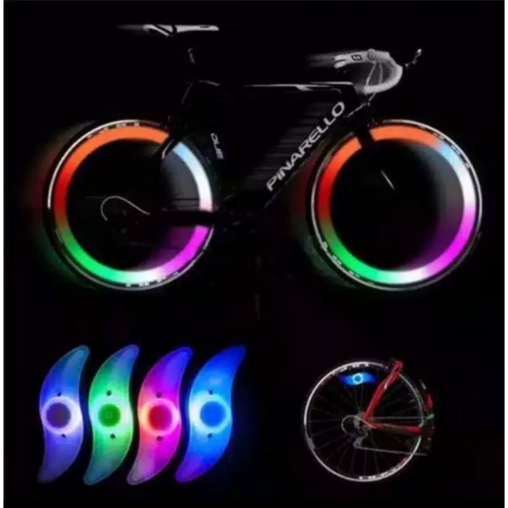 Lampu Jari-Jari Sepeda LED/ Aksesoris Lampu Hias Sepeda/ Roda Sepeda