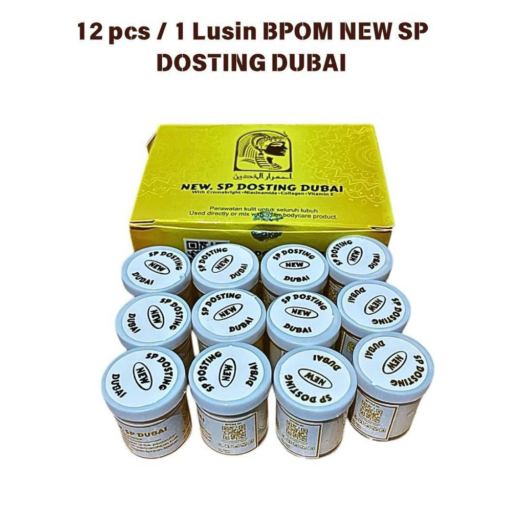( BPOM ) Paket isi 10 dan 12 Pcs New SP Dosting Dubai Cream Booster Whitening