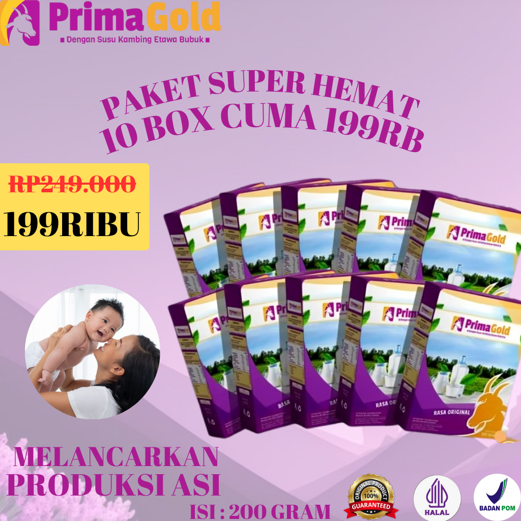 

10 Box Susu Prima Gold Dapat Melancarkan Produksi Asi