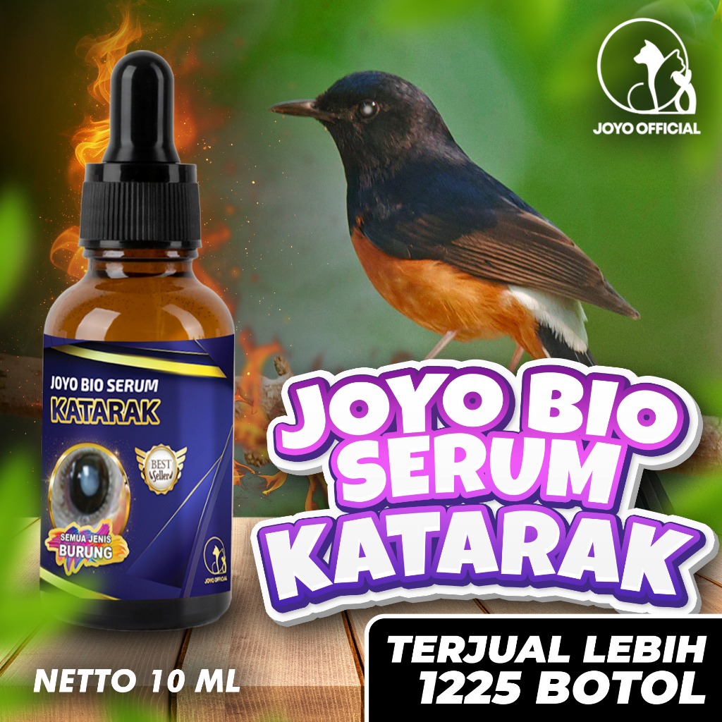 BIO SERUM KATARAK 10 ML | OBAT KATARAK BURUNG | VITAMIN KATARAK BURUNG | MATA NITIK PUTIH | MATA KAT
