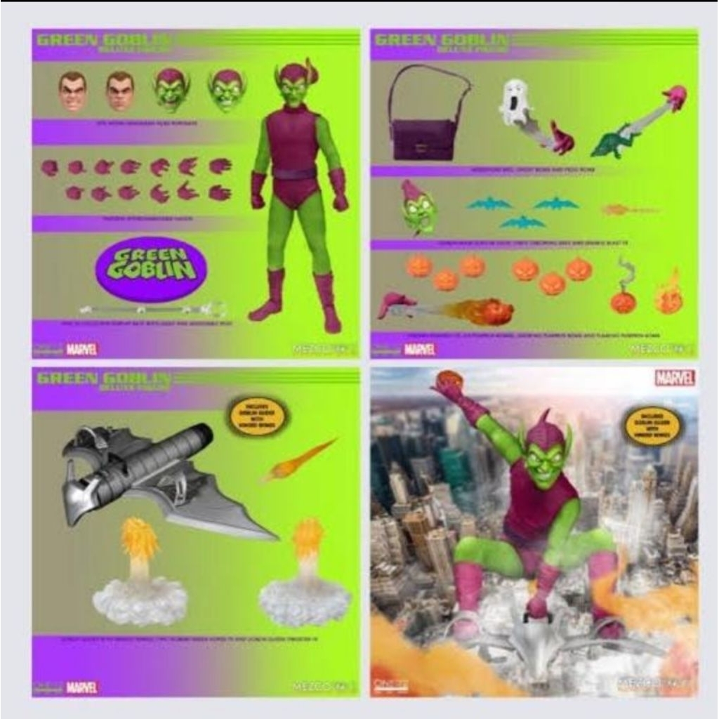 Mezco 1/12 Green Goblin Deluxe Set