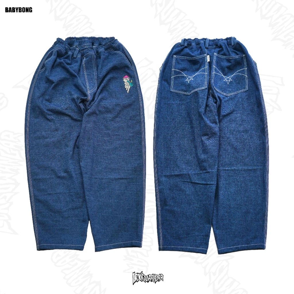 Baggy Pants babybong- dark blue