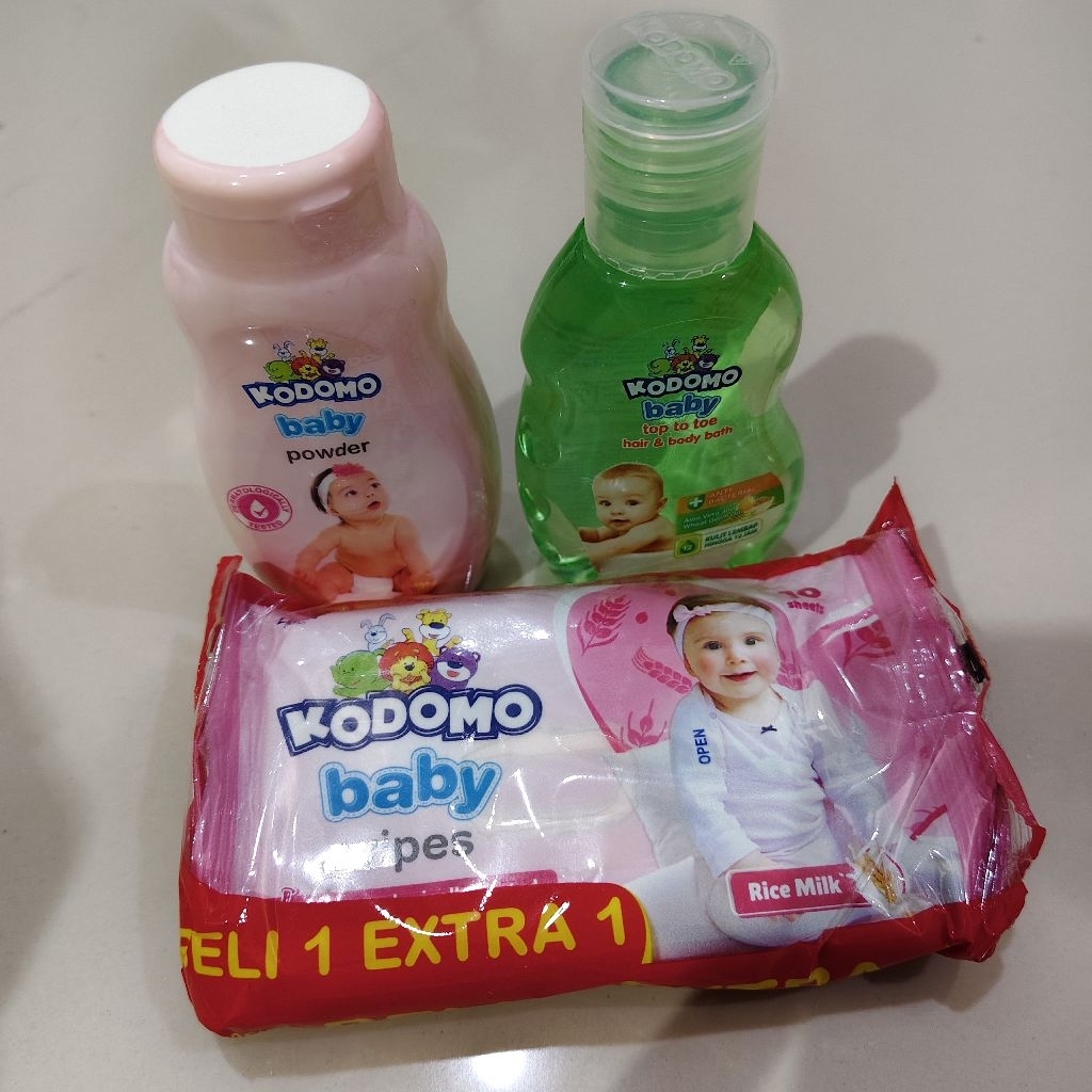 Kodomo Baby Sabun Shampoo Bedak Tisu Basah Bayi