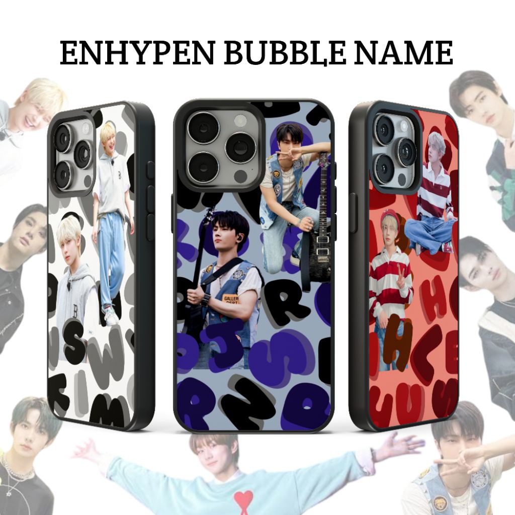 [ENHYPEN BUBBLE NAME] Premium Case Collection Semua Tipe HP Kualitas Premium