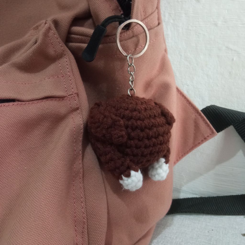 roasted chicken keychain