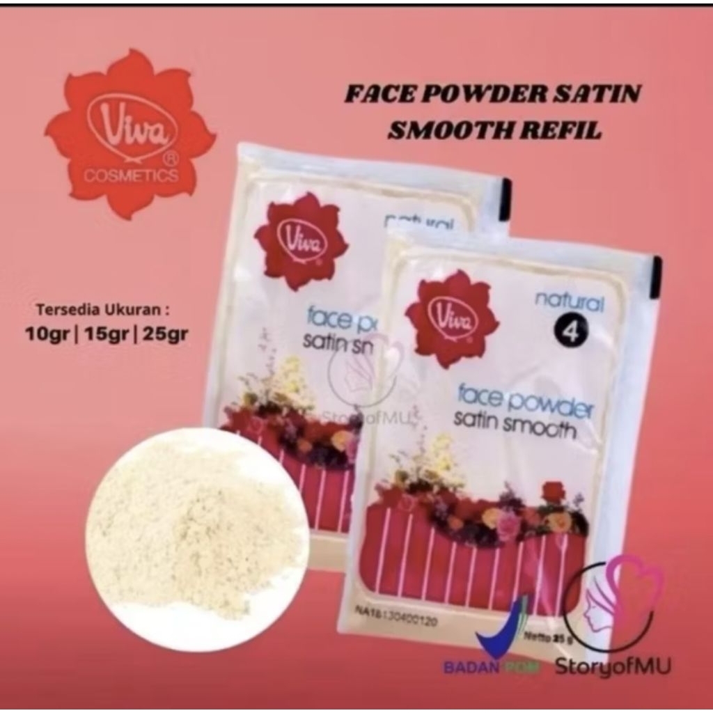 Bedak Viva Tabur Sachet no.4