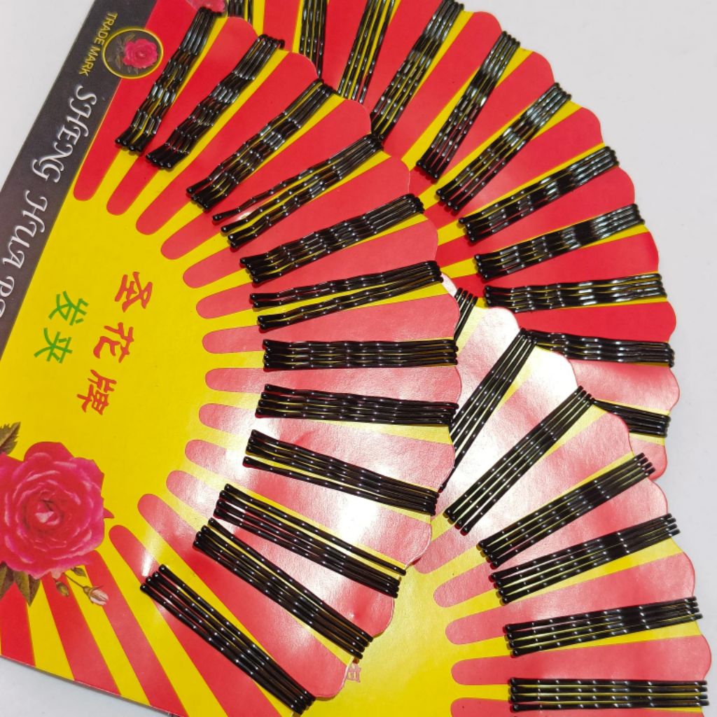 bobi pin / sengkrip / jepit rambut kecil / jepit lidi / jepit rambut hitam kecil polos