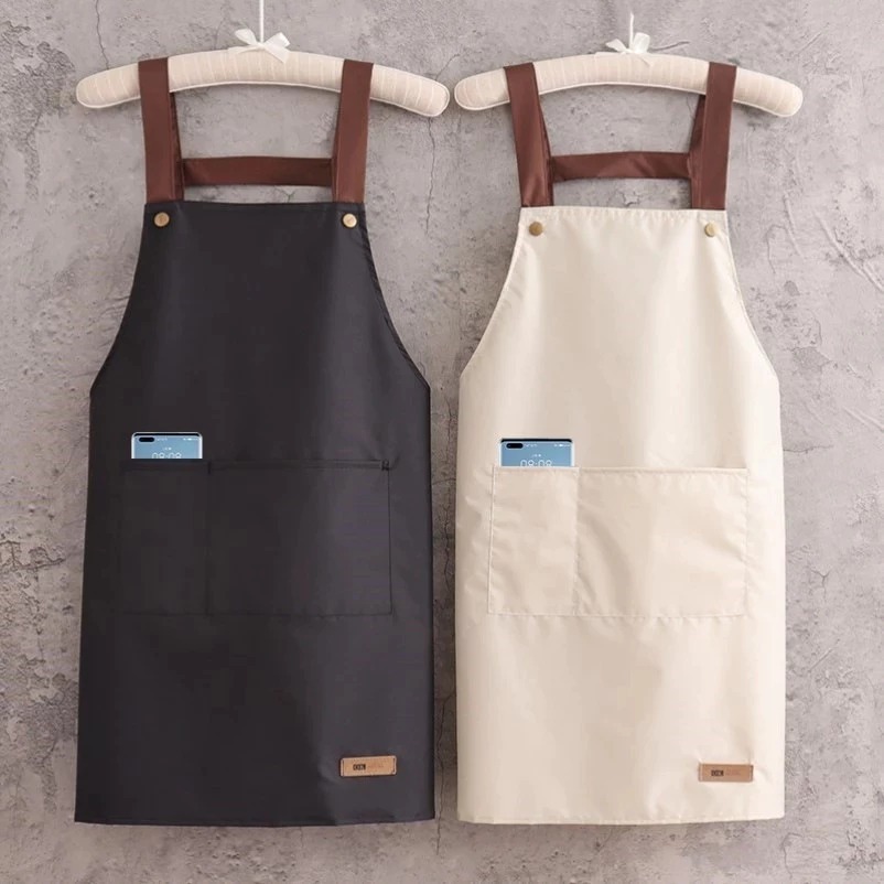 Celemek Masak Dapur  Waterproof Anti Air Apron Pelayan Cafe