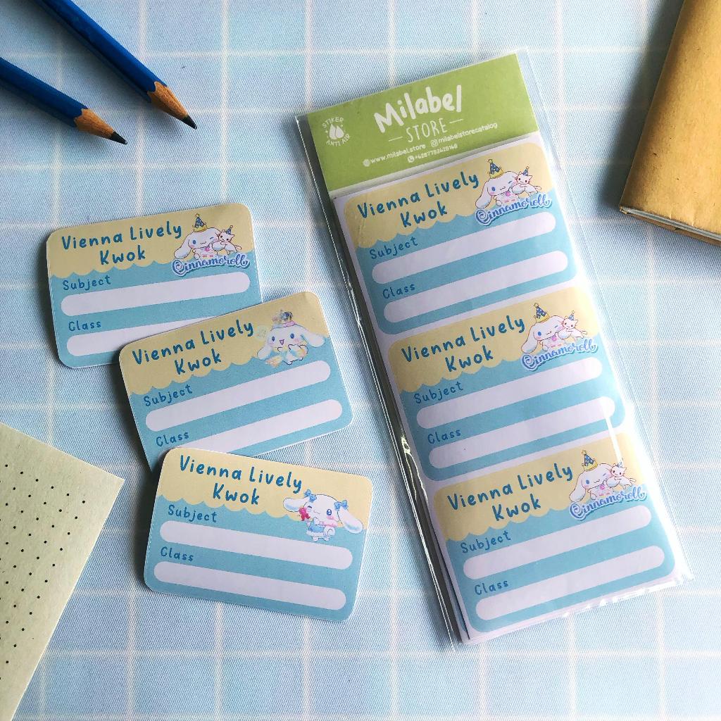 

MILABELSTORE - STIKER NAMA MATA PELAJARAN ANAK – CUSTOM LABEL BUKU SEKOLAH WATERPROOF CATALOG 1