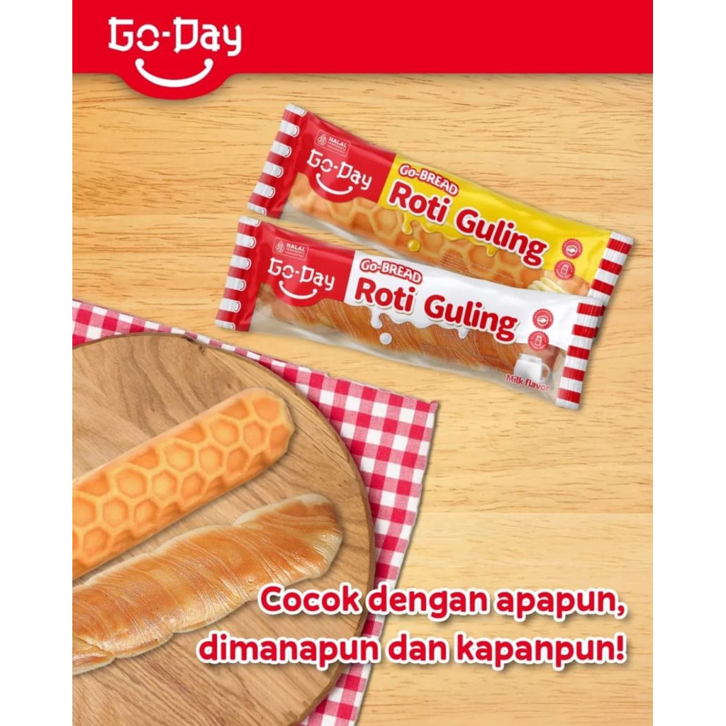 

GO BREAD ROTI GULING || PAKET 5PCS CHEESE FLAVOR || HALAL SNACK 33g