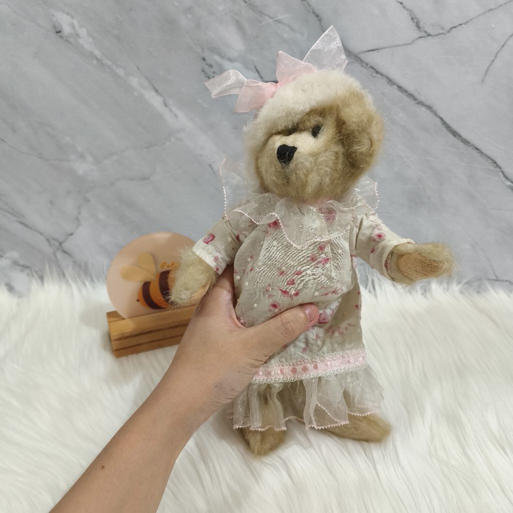 Boneka Beruang Teddy Bear Putar Artikulasi Classic Vintage Creature Comforts