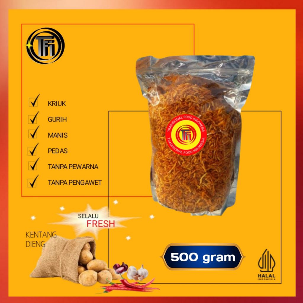 

KENTANG MUSTOFA 500gr KERING SNACK CEMILAN MAKANAN RINGAN KRISPI KRIUK