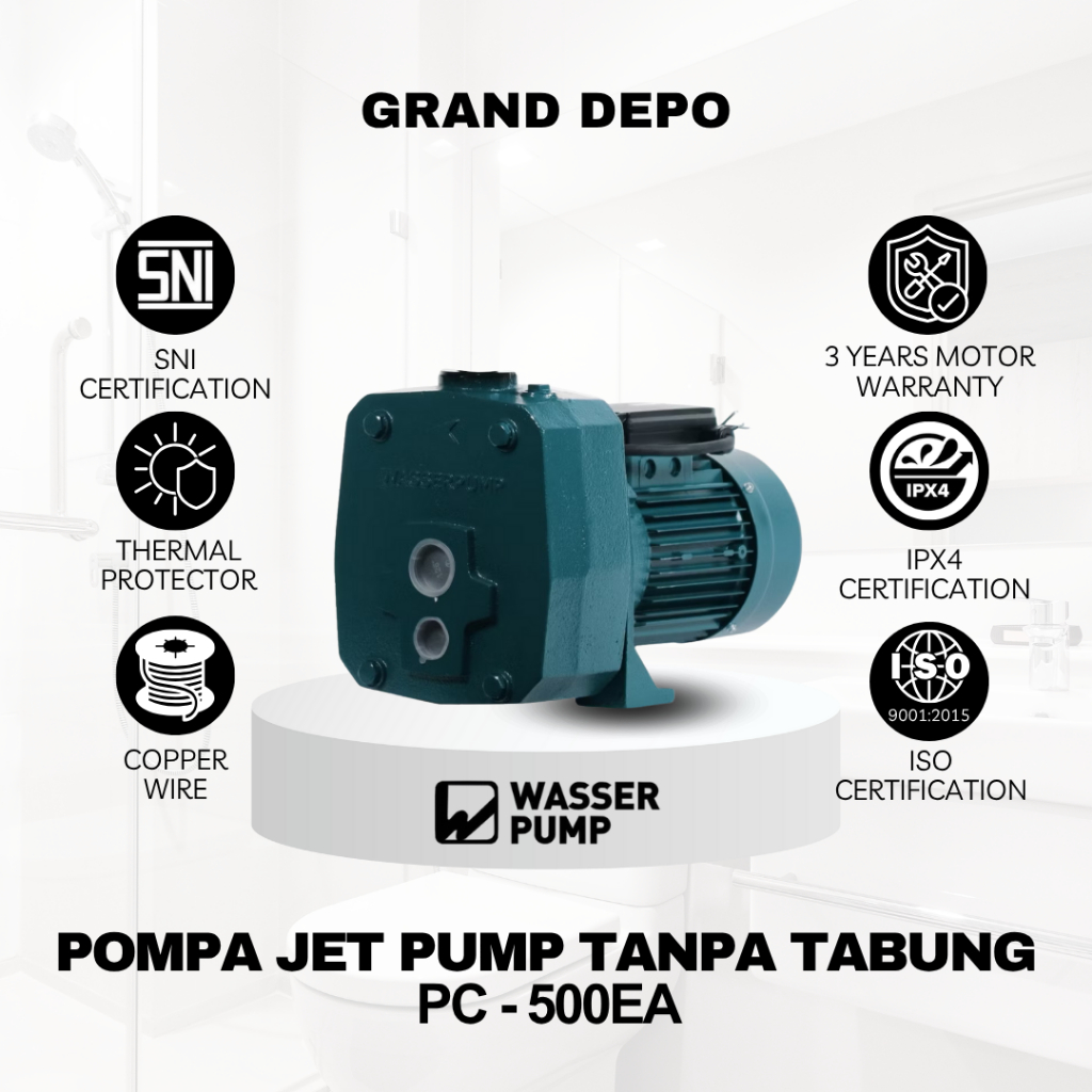 Wasser Pompa Air Jet Pump PC 500 EA/WT - Tanpa Tabung / Pompa Air Jet Pump Wasser