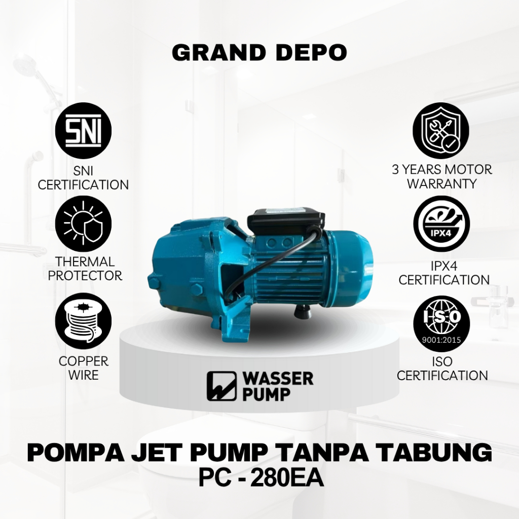 Wasser Pompa Air Jet Pump PC 280 EA/WT - Tanpa Tabung / Pompa Air Jet Pump Wasser