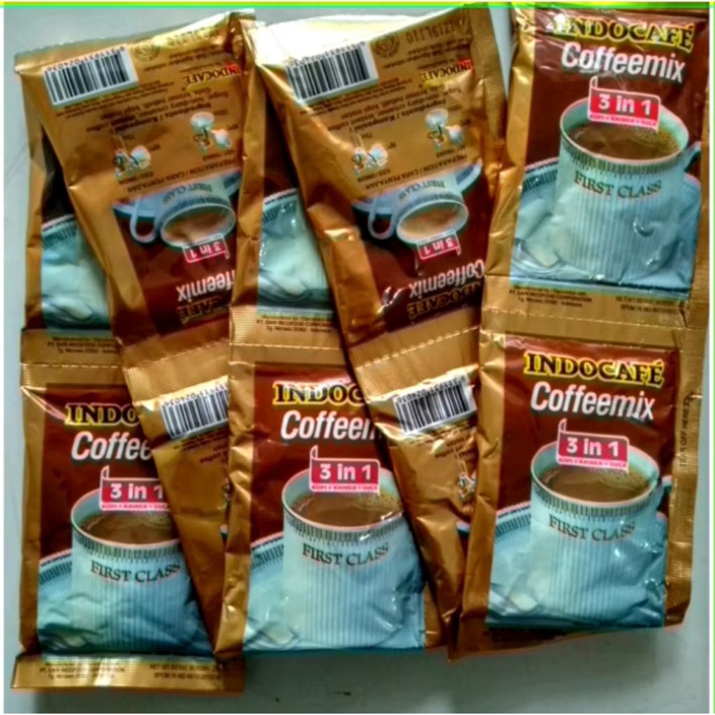

kopi Indocafe 3 in 1.1renceng 10sachet rasa nikmat