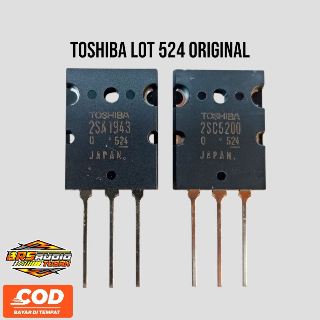 TRANSISTOR TOSHIBA SC5200 & SA1943 LOT 524 ORIGINAL JAPAN