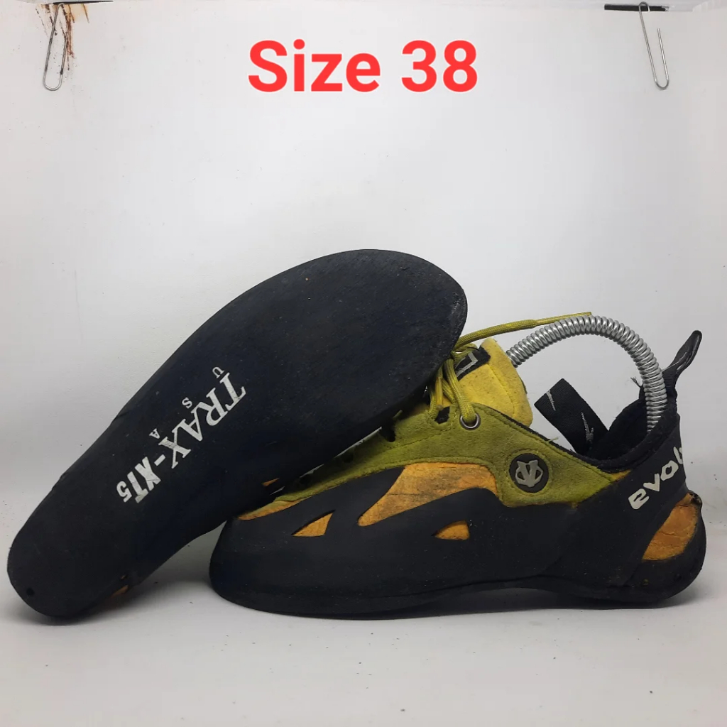sepatu panjat tebing rock climbing second evolv trax hijau size 38