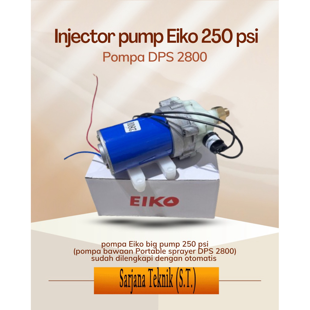 Injector pump 250 psi / pompa portable sprayer (DPS 2800)