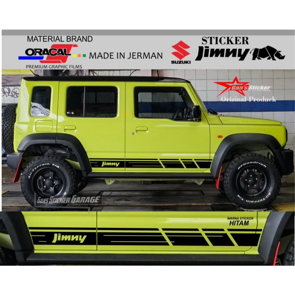 Sticker Suzuki Jimny 5 Pintu Sticker Variasi Mobil Suzuki Jimny