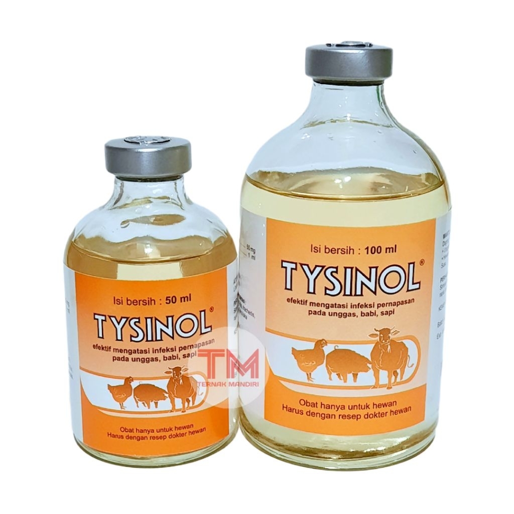 Tysinol 100 ml Antibiotik pernapasan ternak sapi kambing domba babi