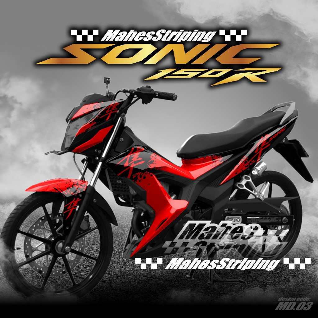 ( COD ) Decal Stiker Honda Sonic 150r Full body Terbaru - Sticker Skotlet Variasi Sonic 150 R Desain