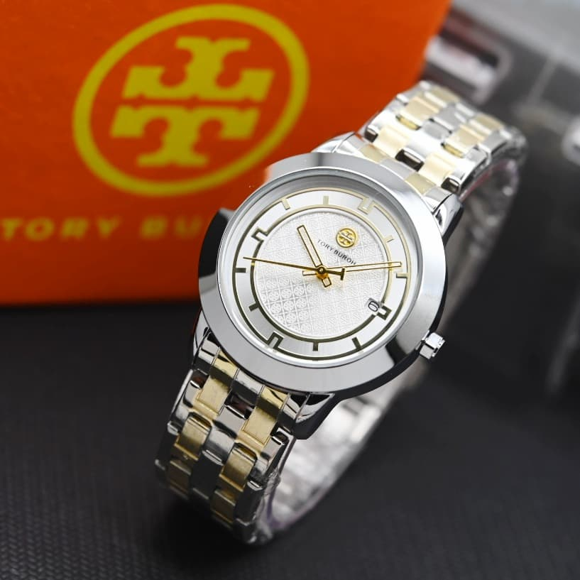 Jam Tangan Wanita Toray Fashion Rantai Stainles steel Import Free Box Sesuai Merk Ukuran 3,7cm