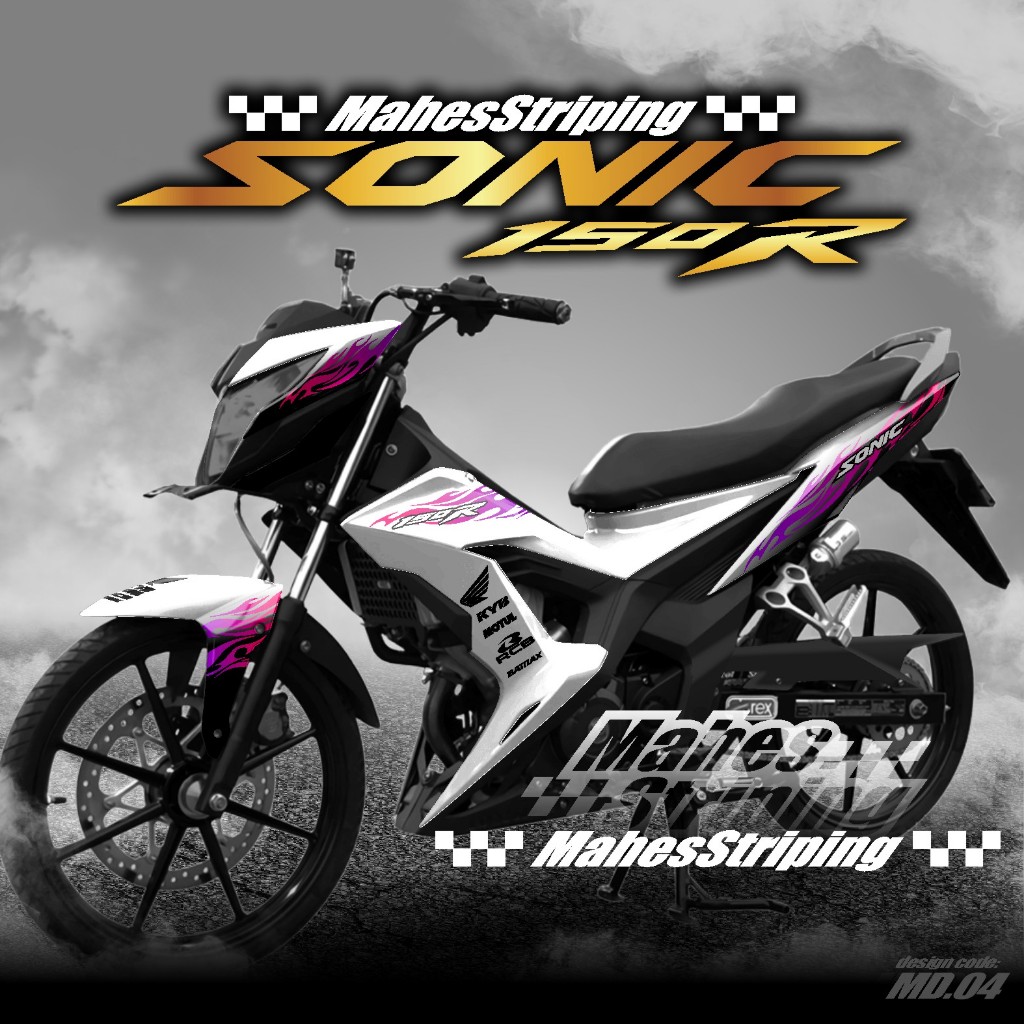 ( COD ) Decal Stiker Honda Sonic 150r Full body Terbaru - Sticker Skotlet Variasi Sonic 150 R Desain