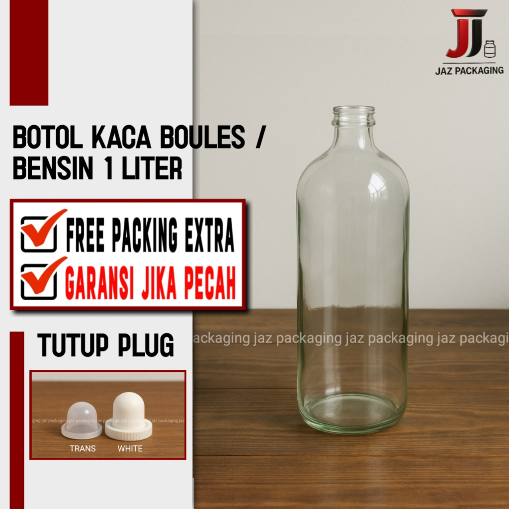 Botol bensin 1 liter / Botol Kaca 1 liter / botol jamu 1 liter / botol Kaca jamu 1 liter
